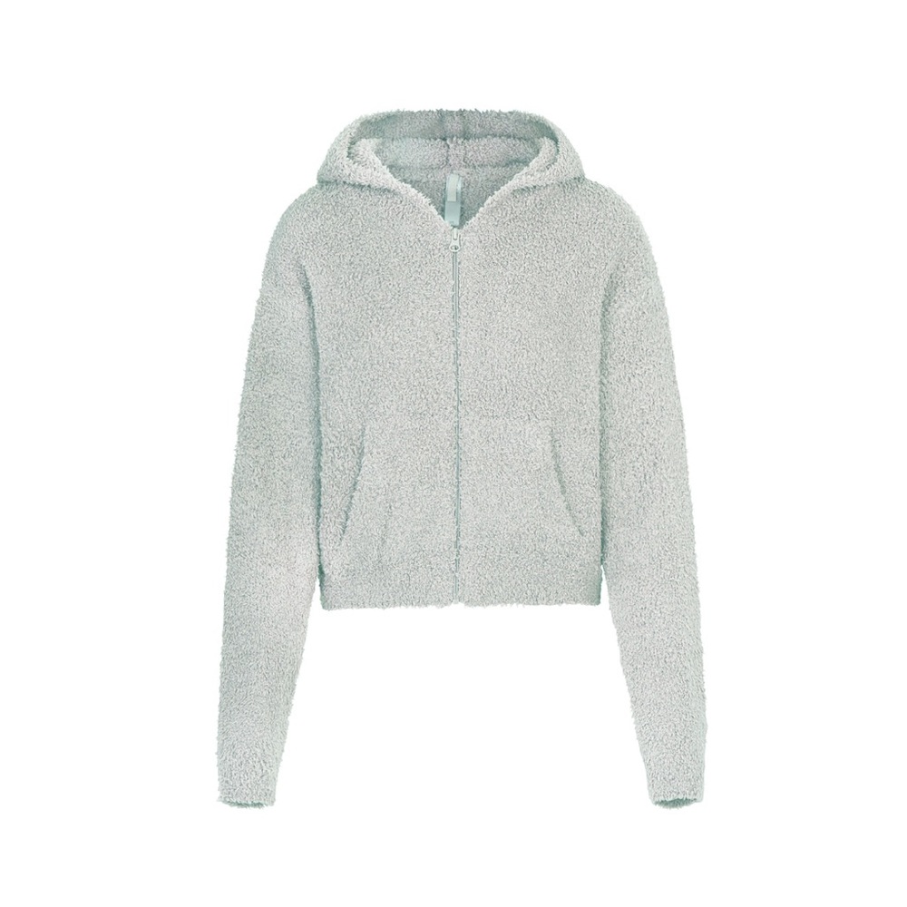 COZY KNIT ZIP UP HOODIE